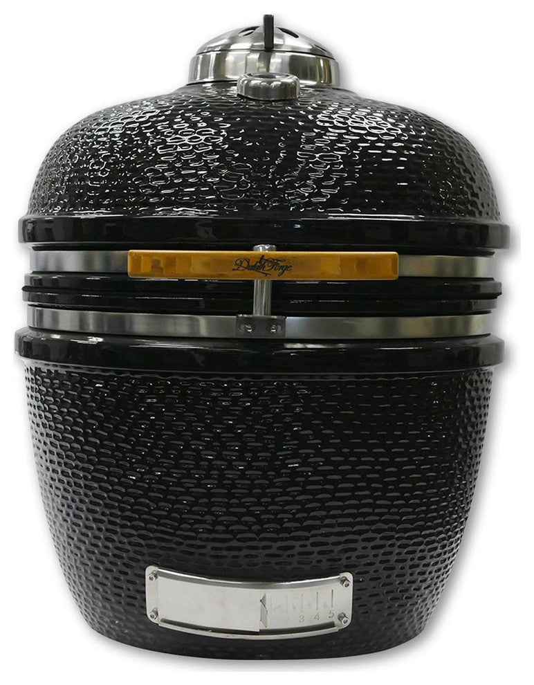 Duluth Forge Ceramic Charcoal Kamado Grill and Smoker, 24"
