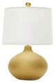 Fangio Lighting 20" Textured Gold Ceramic Table Lamp