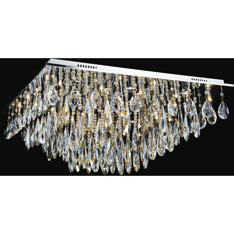 Bianca 20 Light Flush Mount With Chrome Finish