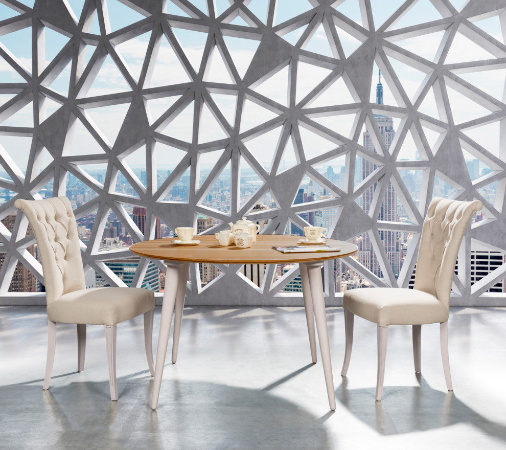 BADI Solid Wood Round Table