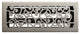 Wonderland Floor Register, Brushed Nickel, 4x12