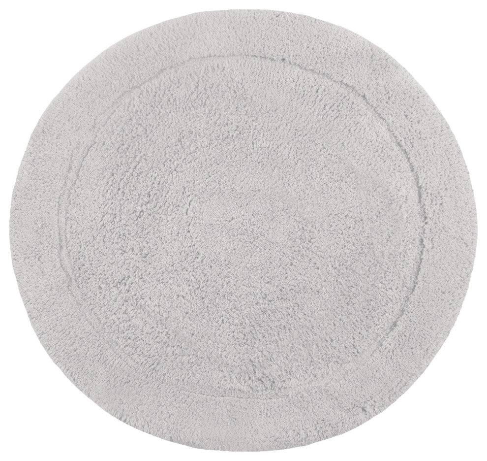 Waterford Collection Bath Rug 30" Round, Light Grey