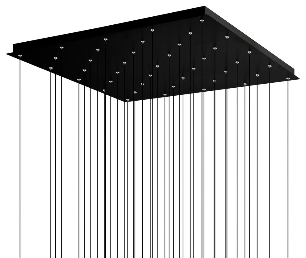 Greta Integrated LED Black Chandelier