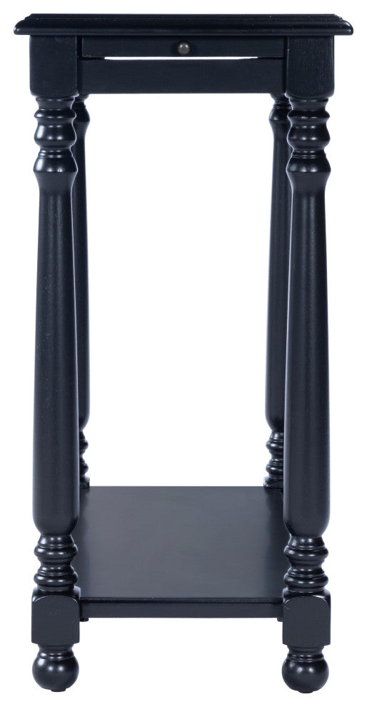 Devane Chairside Table, Black Licorice