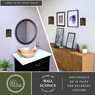 Katmai 5" Wall Light Noble Bronze and Brass Gold