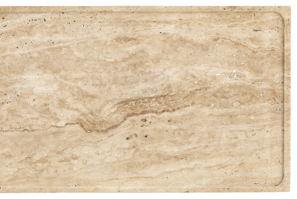 Boyles Travertine Console Table