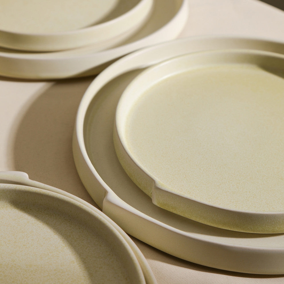 Stone Lain Bao Stoneware Salad Plate Set of 4, Beige
