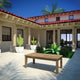 Modern Contemporary Outdoor Patio Teak Rectangle Coffee Table, Natural Wood