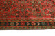 Fine Vintage Distressed Arialda Rust/Charcoal Runner, 3'6x9'8
