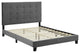 Modway Melanie Queen Tufted Button Performance Velvet Platform Bed in Gray