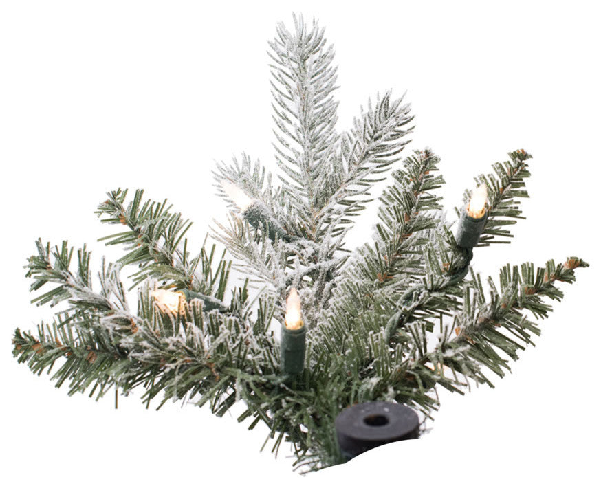 Frosted Tannenbaum Christmas Tree, 150 LED Warm White, 5'x23"