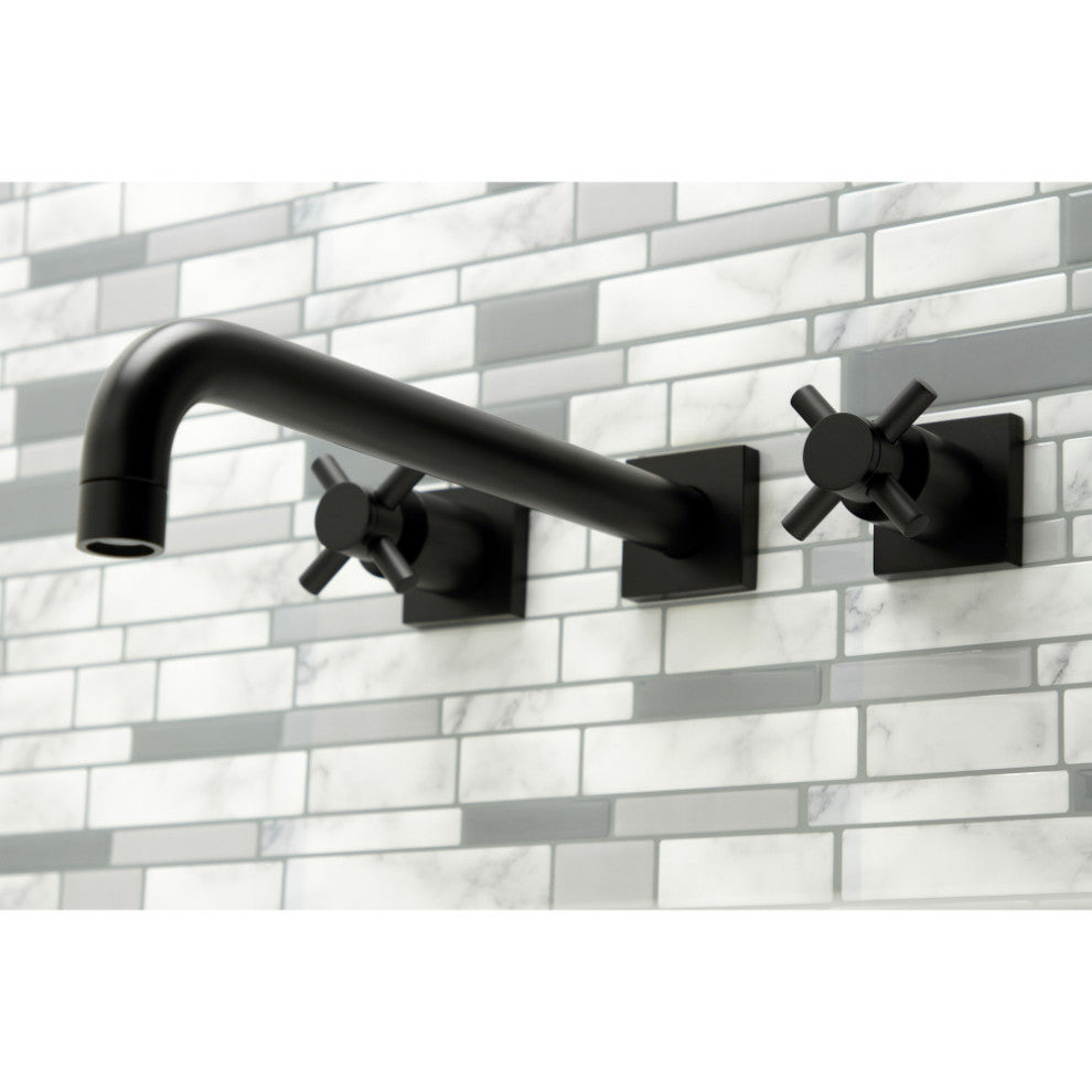 KS6050DX Wall Mount Tub Faucet, Matte Black