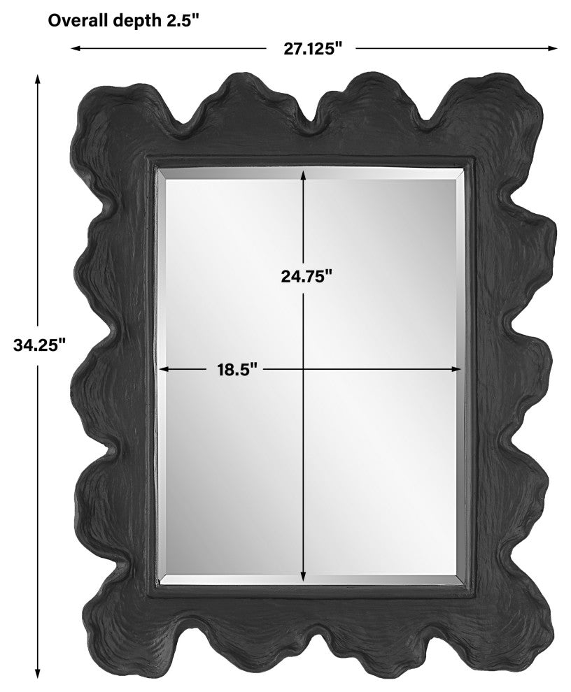 Uttermost 09775 Sea Coral Black Mirror