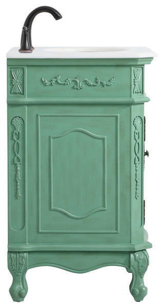 Bathroom Vanity, Vintage Mint, 24", Single Sink