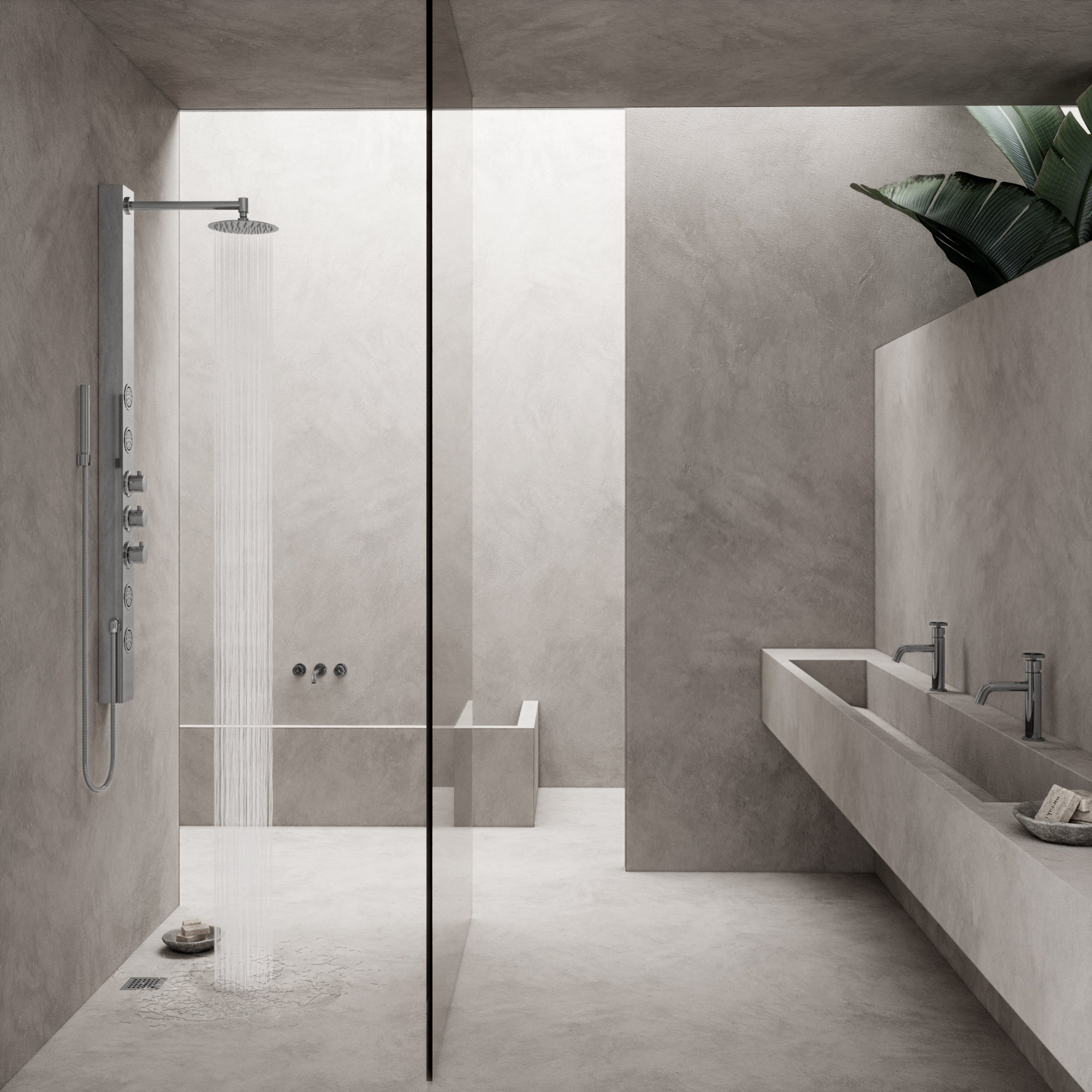 VIGO Elan Linear Shower Drain, Chrome, 4"