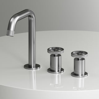 VIGO Cass 8" H 2-Handle Widespread Bathroom Faucet, Brushed Nickel