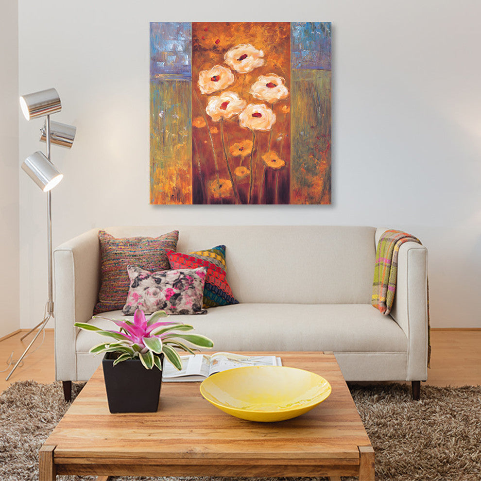 "Getting Together I" by Brian Francis, Canvas Print, 18"x18"