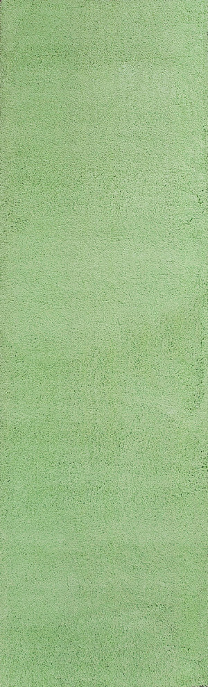 KAS Bliss 1578 Spearmint Green Shag Area Rug, 8' Round