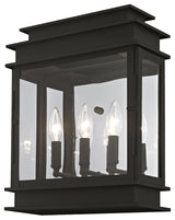 Princeton 3-Light Wall Lantern, Black