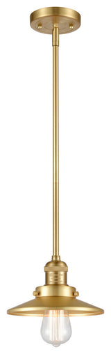 Railroad Mini Pendant, Satin Gold, Satin Gold