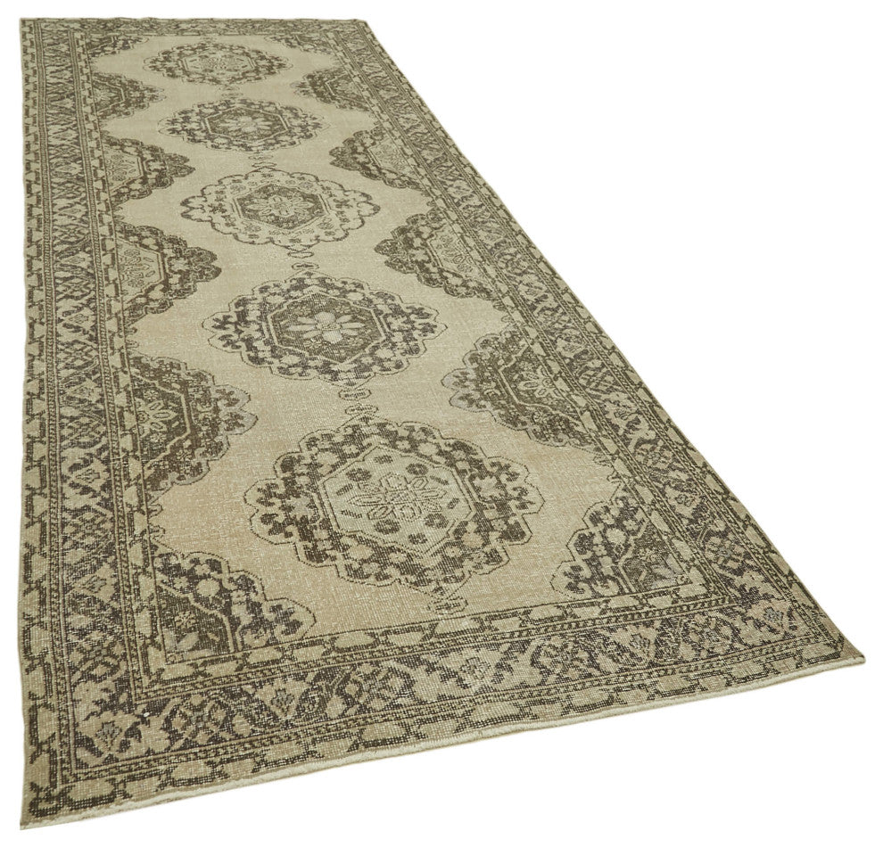 Rug N Carpet - Handmade Oriental 4' 7" x 13' 1" One-of-a-Kind Runner Rug