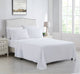 Kathy Ireland 6 Piece Brushed Microfiber Sheet Set, White, Twin