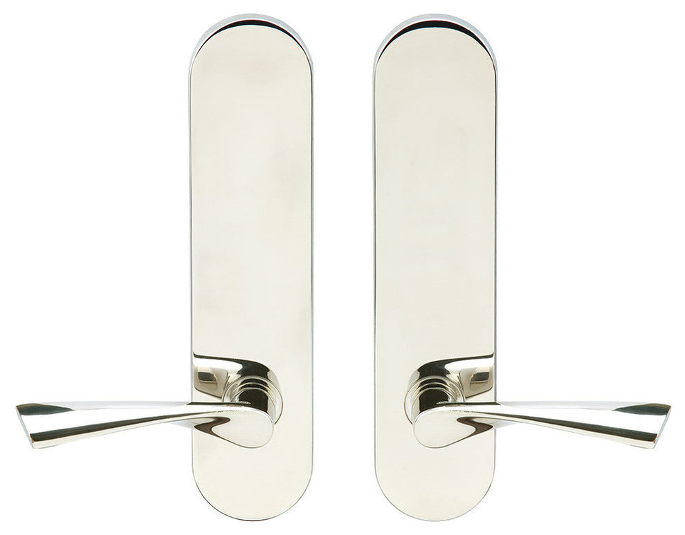 Breeze Lever, Tubular Privacy, Polished Stainless Steel, 2-3/4" Backset