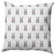 Bunny Fluffle Easter Decorative Throw Pillow, Wave Top Blue, 26x26"