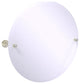 Carolina Crystal Frameless Round Tilt Mirror, Beveled Edge, Polished Nickel