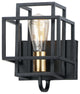 Maxim Liner 1-Light Wall Sconce 10241BKSBR, Black/Satin Brass