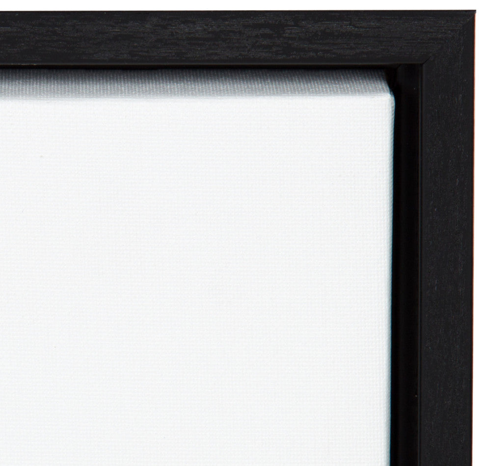 Sylvie New York State Framed Canvas By Statement Goods, Black 18x24