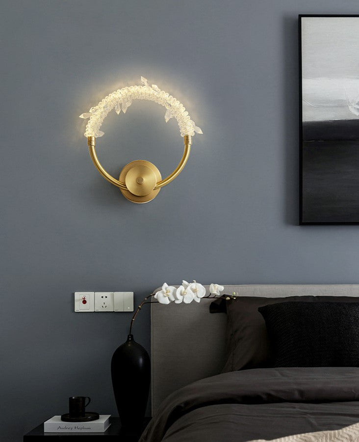 Mollerussa | Minimalist Luxury Crystal LED Wall Lamp