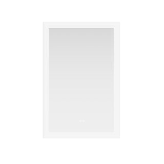 Beijing Rectangular Frameless LED Wall Bath Vanity Mirror, Acrylic, 24"w X 40"h
