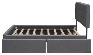 Gewnee Platform Bed with 2 Drawers and 1 Twin XL Trundle