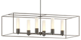 Portico Pendant, Dark Smoke, Bronze Accent
