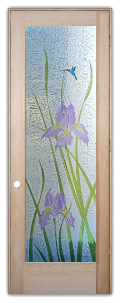 Interior Prehung Door or Interior Slab Door - Iris Hummingbird - Douglas Fir...