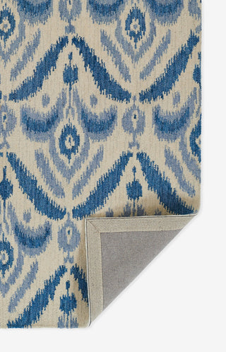 Momeni Leiden Hand Tufted Wool Blue Area Rug 5' X 8'