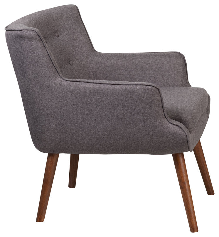 Gray Fabric Arm Chair