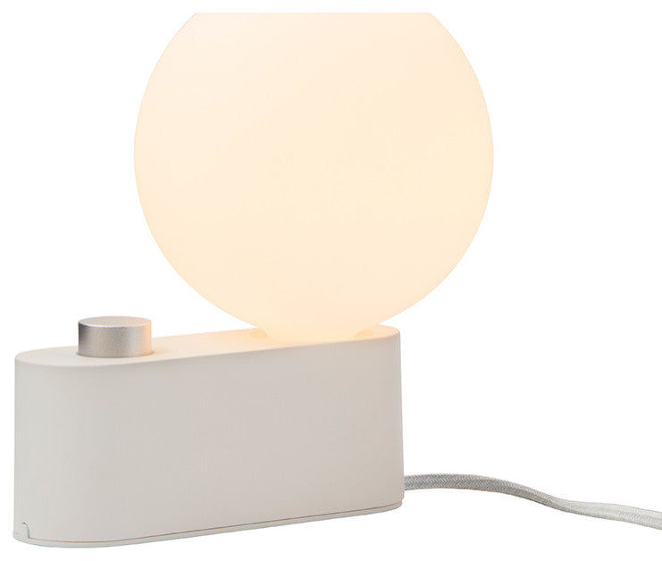 Alumina Table Lamp Chalk With Sphere IV