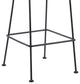 Acapulco 30" Indoor Outdoor Steel Bar Stool With Black Rope