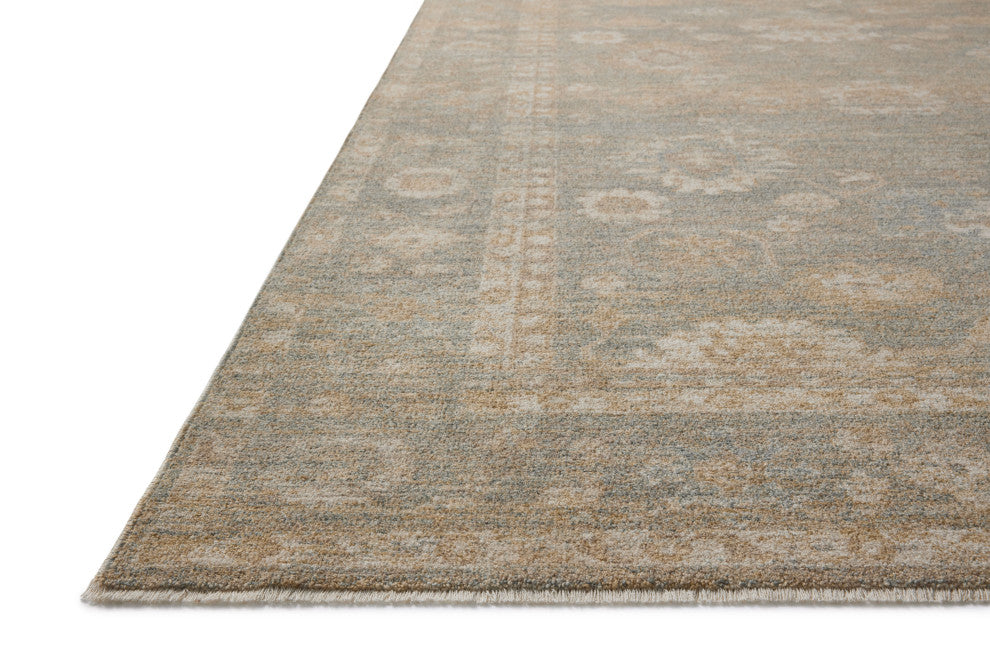 Chris Loves Julia x Loloi Louisa Lagoon / Ivory 2'-3" x 3'-10" Accent Rug