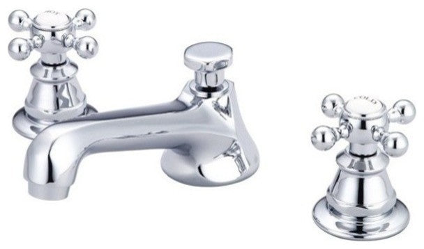 Lever Handles-American Widespread Lavatory Faucet, Hand Polished, Richly Triple