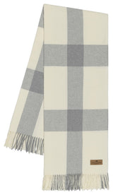 Wellington Plaid Throw, Light Gray