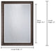 Mirror Frame, Dark Bronze Color