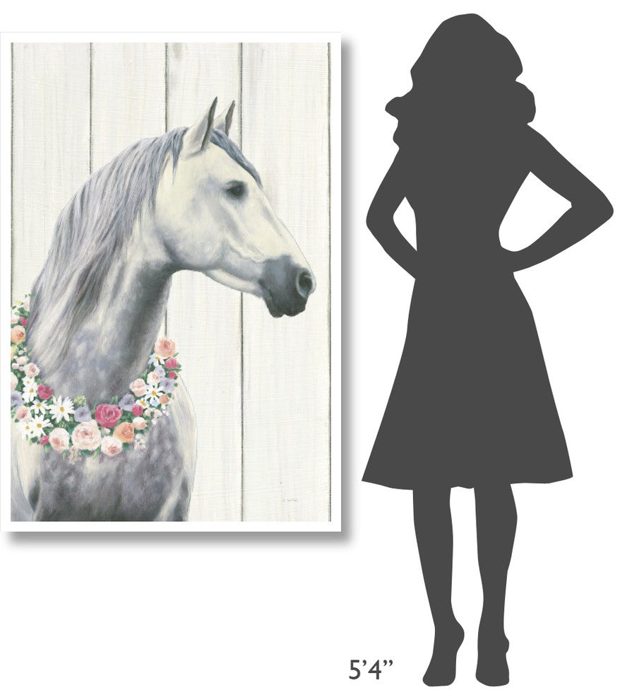 "Spirit Stallion I on Wood no Lace" Digital Paper Print by James Wiens, 34"x50"