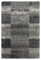 Hartley Shaded Blocks Gray and Charcoal Area Rug, 7'10"x10'10"
