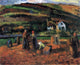 Camille Pissarro The Potato Harvest, Gallery Wrapped Canvas Print, 20"x25"