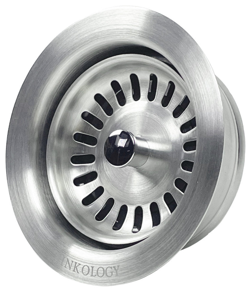 SinkSense Stainless Steel 3.5" Disposal Flange Drain With Stopper