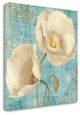 "Rich Poppies On Paisley" By Albena Hristova, Giclee on Gallery Wrap Canvas
