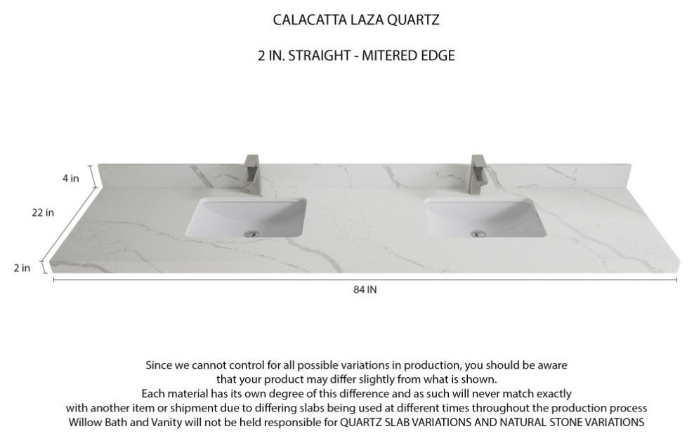 Sonoma 84 Double Sink Reeded Bath Vanity in Dark Forest Green 2" Calacatta Laza